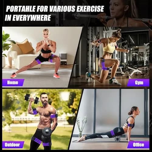 ROSYQUARZ BFR Training Bands Purple | 35.4'' (90cm) Length, 2'' (5cm) Width thumbnail 5