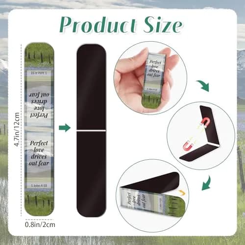 Diteryy 108-Piece Bible Magnetic Bookmarks Set | Inspirational Christian Verse Page Markers thumbnail 4