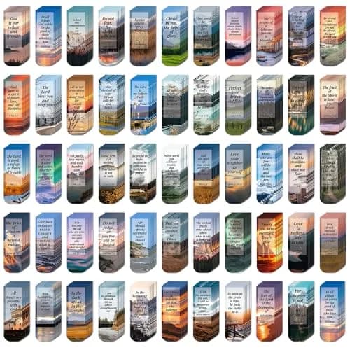 Diteryy 108-Piece Bible Magnetic Bookmarks Set | Inspirational Christian Verse Page Markers thumbnail 1