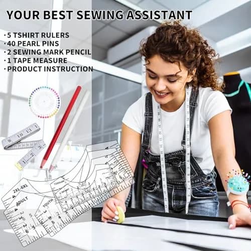 tietoc T-Shirt Ruler Guide for Vinyl Alignment 10in (25.4cm) | Centering Designs for Heat Press & HTV thumbnail 6
