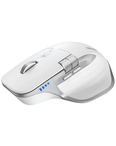 TECKNET Wireless Mouse, 3-Device Bluetooth Rechargeable Ergonomic Optical Mouse with Side Scroll Wheel & 6-Level DPI | 4800 DPI thumbnail 1