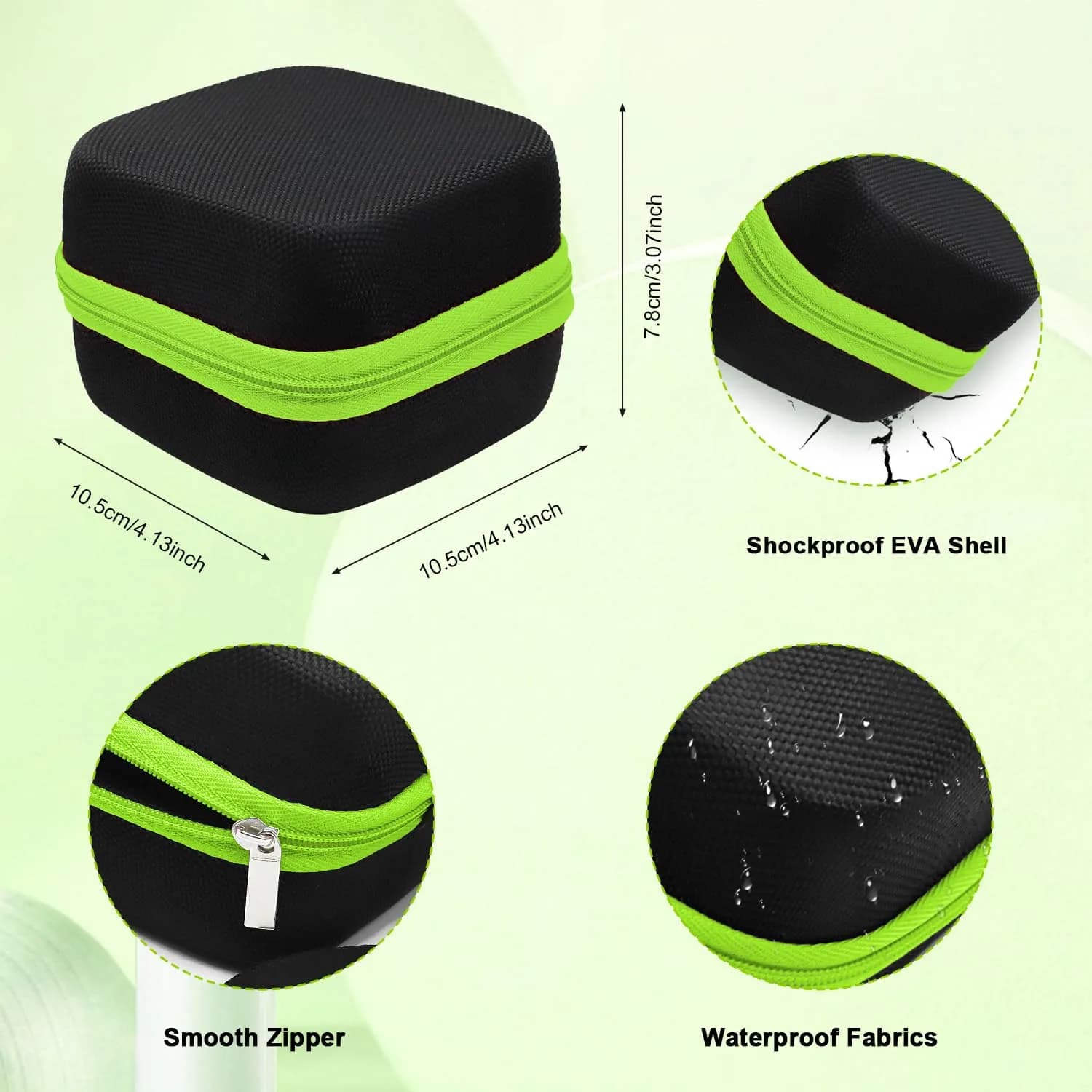 Thowapou Green 81-Hole Nail Drill Bit Holder Case | Waterproof Portable Organizer - view 2