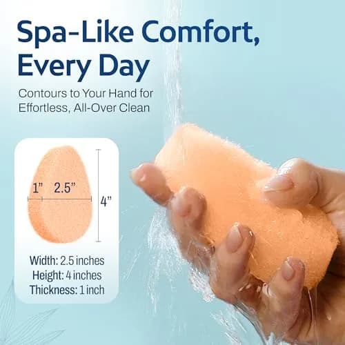 HartFelt Tear Drop Gentle Face Scrubber 2ct | Reusable Facial Sponges for Daily Cleansing thumbnail 5