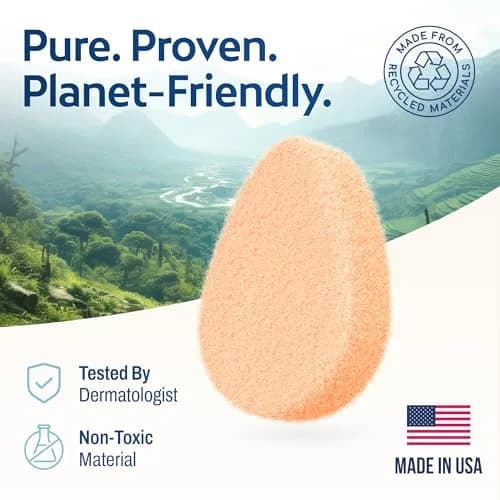 HartFelt Tear Drop Gentle Face Scrubber 2ct | Reusable Facial Sponges for Daily Cleansing thumbnail 6