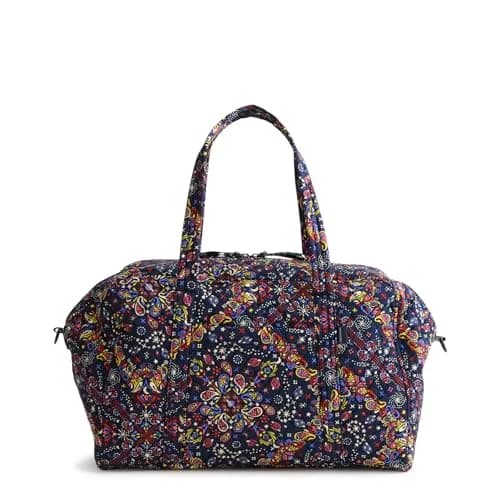 Vera Bradley Premium Cotton Miramar Weekender Travel Bag, Starry Paisley | Spacious, Lightweight & Vibrant for Women thumbnail 5