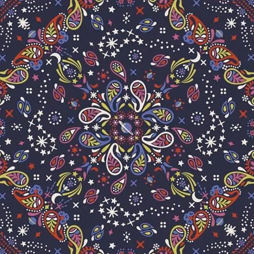 Vera Bradley Premium Cotton Miramar Weekender Travel Bag, Starry Paisley | Spacious, Lightweight & Vibrant for Women thumbnail 7