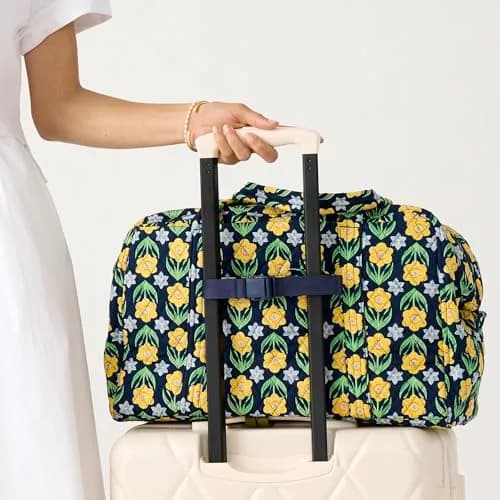 Vera Bradley Premium Cotton Miramar Weekender Travel Bag, Starry Paisley | Spacious, Lightweight & Vibrant for Women thumbnail 2