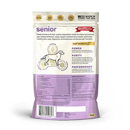 The Missing Link Senior Superfood Supplement Powder, Dogs, 1 lb (2pk) | Supports Bone, Skin, Brain & Memory thumbnail 4