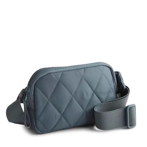 Vera Bradley Featherweight Woodward Small Belt Bag | Lightweight Quilted Cotton, Adjustable Strap, RFID Protection thumbnail 1