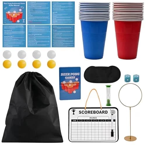 GOLDGE Beer Pong Table Mat 70.9 x 23.6 in | Waterproof, Reusable, Portable for Adults & Parties thumbnail 8