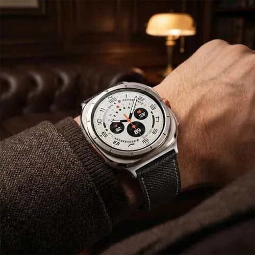 CrazyGrass Magnetic Leather Band Compatible with Samsung Galaxy Watch Ultra 2/Ultra 47mm | Genuine Leather with H-Shaped Magnetic Clasp thumbnail 4