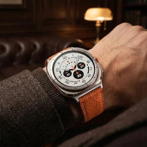 CrazyGrass Leather Band Compatible with Galaxy Watch Ultra 47mm | Magnetic Clasp, Genuine Leather thumbnail 4