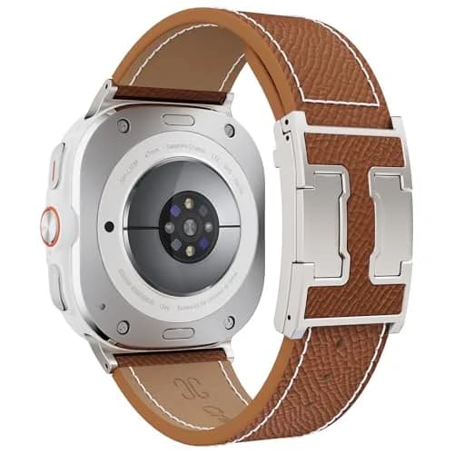 CrazyGrass Leather Band Compatible with Galaxy Watch Ultra 2/ Ultra Bands 47mm | Genuine Leather with Magnetic Clasp thumbnail 1