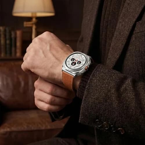 CrazyGrass Leather Band Compatible with Galaxy Watch Ultra 2/ Ultra Bands 47mm | Genuine Leather with Magnetic Clasp thumbnail 3