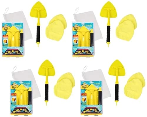 Invisible Glass Reach & Clean Windshield Cleaner Tool Kit 4-Pack | Streak-Free Glass for Cars, Homes thumbnail 1