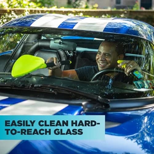 Invisible Glass Reach & Clean Windshield Cleaner Tool Kit 4-Pack | Streak-Free Glass for Cars, Homes thumbnail 2