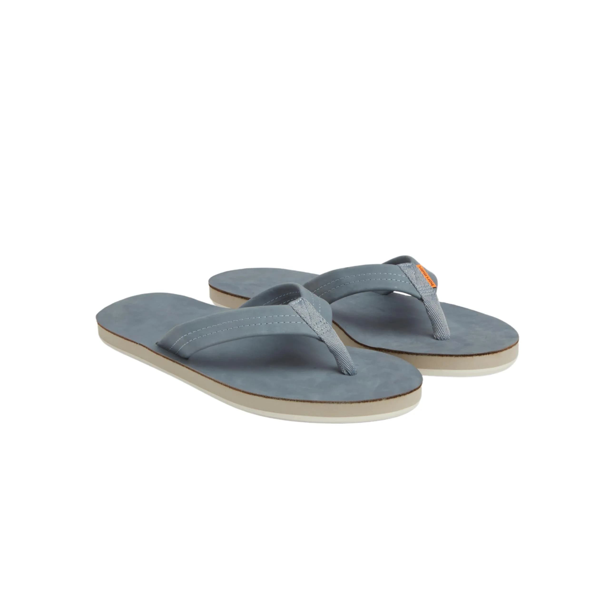 Hari Mari Fields Men's Nubuck Leather Flip Flops Size 13 | No Break Ins, Firm Arch Support, Soft EVA Midsole — 12