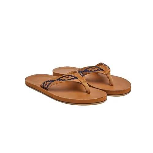 Hari Mari Fields Camino Men's Leather Flip Flops Size 13 | Southwestern Inspired Comfort thumbnail 1