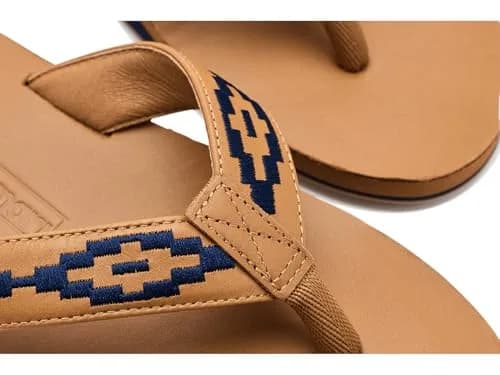 Hari Mari Fields Camino Men's Leather Flip Flops Size 13 | Southwestern Inspired Comfort thumbnail 2