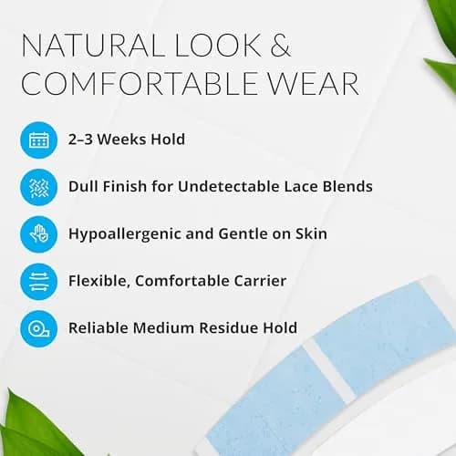 Walker Tape Hypoallergenic Bonding Adhesive Support Tape Minis, 72 pcs | No-Shine, Discreet, 2–3 Week Hold thumbnail 2