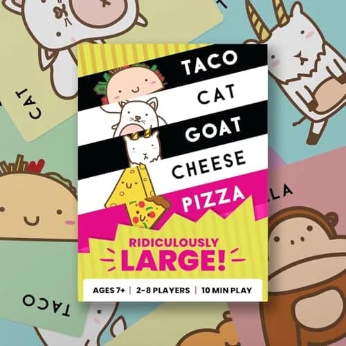 Taco Cat Goat Cheese Pizza Ridiculously Large Edition Card Game | Oversized 8.5" x 6" Cards | 2-8 Players thumbnail 7