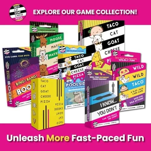 Taco Cat Goat Cheese Pizza Ridiculously Large Edition Card Game | Oversized 8.5" x 6" Cards | 2-8 Players thumbnail 8