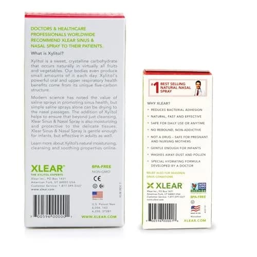 Xlear Xylitol Nasal Spray Regular and Travel Size Bundle (Pack of 2) | Moisturizes & Cleanses Sinus Passages thumbnail 6