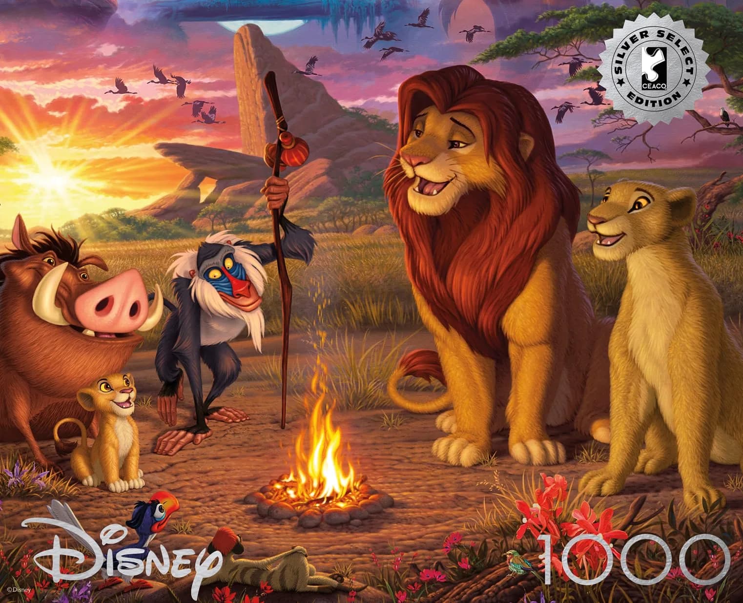 Buffalo Games Disney The Lion King 1000 Piece Jigsaw Puzzle for Adults | Vibrant Disney Scene, Premium Recycled Cardboard, 26.75 x 19.75 inches - main product image