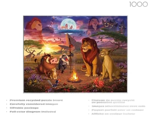 Buffalo Games Disney The Lion King 1000 Piece Jigsaw Puzzle for Adults | Vibrant Disney Scene, Premium Recycled Cardboard, 26.75 x 19.75 inches thumbnail 4