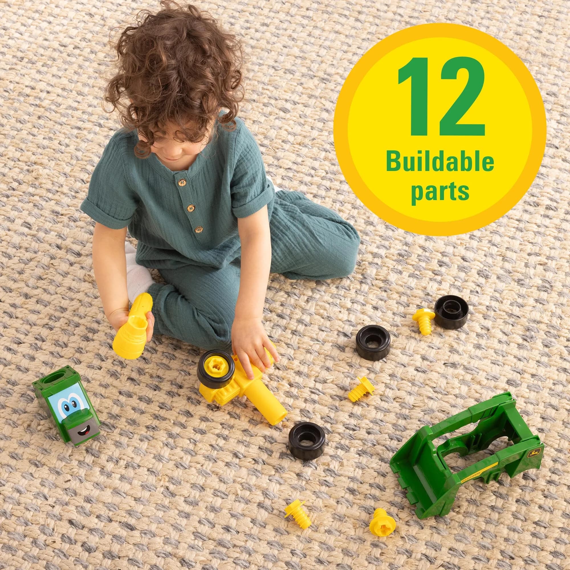 John Deere Build-A-Buddy Skid Steer Toy 17.14 cm (6.75 in) | Take-Apart Toy with Ratchet for Kids 18 Months+ - view 4