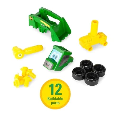 John Deere Build-A-Buddy Skid Steer Toy 17.14 cm (6.75 in) | Take-Apart Toy with Ratchet for Kids 18 Months+ thumbnail 7
