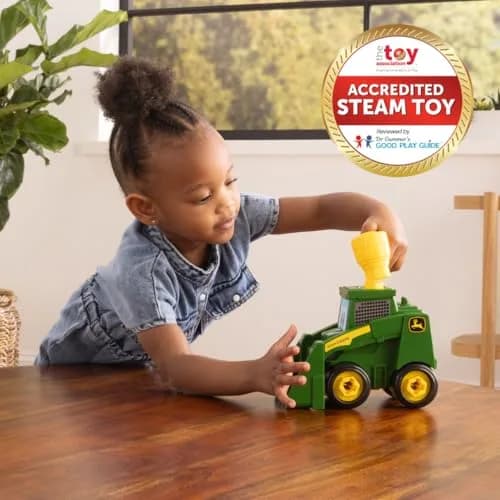 John Deere Build-A-Buddy Skid Steer Toy 17.14 cm (6.75 in) | Take-Apart Toy with Ratchet for Kids 18 Months+ thumbnail 2