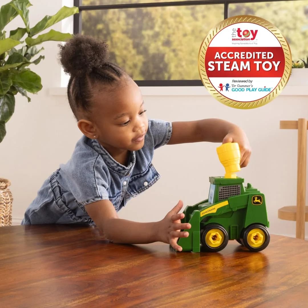 John Deere Build-A-Buddy Skid Steer Toy 17.14 cm (6.75 in) | Take-Apart Toy with Ratchet for Kids 18 Months+ - view 2