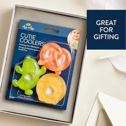 Itzy Ritzy Silly Foods Water-Filled Teethers Set of 3 | BPA-Free, Chilled Relief for Gums thumbnail 5