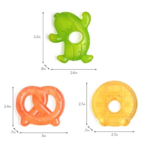 Itzy Ritzy Silly Foods Water-Filled Teethers Set of 3 | BPA-Free, Chilled Relief for Gums thumbnail 6