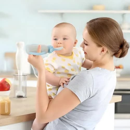 PandaEar 3 Pack Reusable Silicone Baby Food Pouches with 3 Puree Feeder Spoons & Funnel | 4oz Toddler Food Storage Pouch with Handle | BPA-Free Baby Squeeze Pouches thumbnail 6