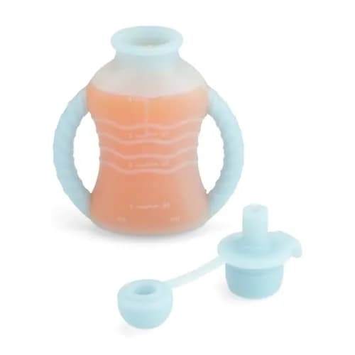 PandaEar 3 Pack Reusable Silicone Baby Food Pouches with 3 Puree Feeder Spoons & Funnel | 4oz Toddler Food Storage Pouch with Handle | BPA-Free Baby Squeeze Pouches thumbnail 7