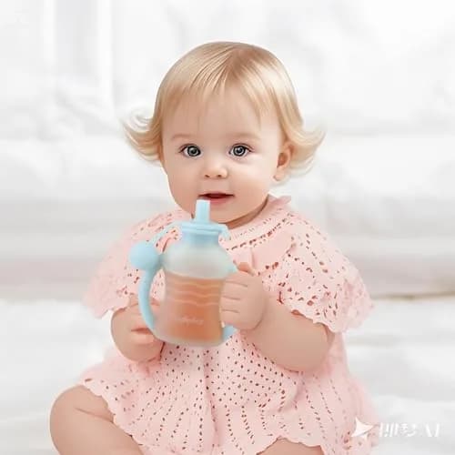 PandaEar 3 Pack Reusable Silicone Baby Food Pouches with 3 Puree Feeder Spoons & Funnel | 4oz Toddler Food Storage Pouch with Handle | BPA-Free Baby Squeeze Pouches thumbnail 2