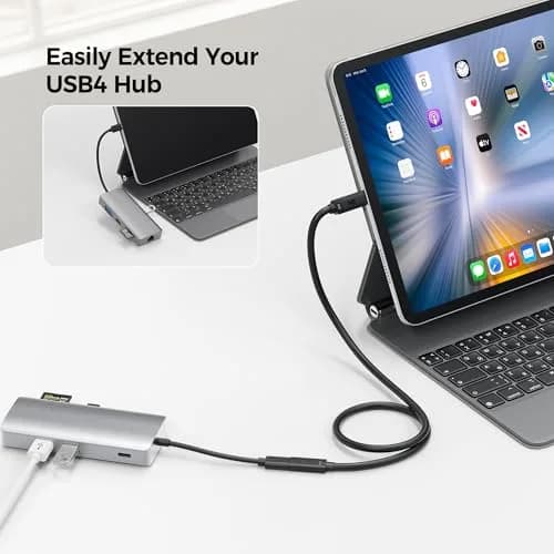 Cable Matters 80Gbps USB4 Extension Cable, 0.5m (1.6ft) | Thunderbolt 5 Compatible thumbnail 5