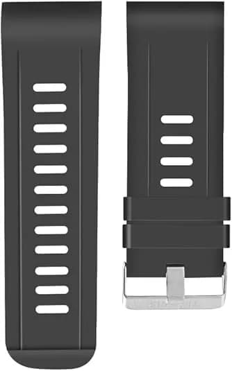 Rainbuvvy Wrist Strap Replacement Strap for 2.4 inch Large Screen Smartwatch | Original Black Plastic Band thumbnail 2