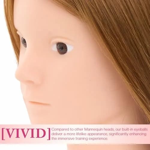 Neverland Beauty & Health Mannequin Head Human Hair 28" | Cosmetology & Styling Practice thumbnail 2