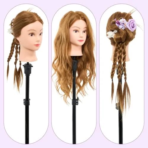 Neverland Beauty & Health Mannequin Head with 80% Human Hair 28 Inch | Salon & Training Head for Hairdresser thumbnail 7