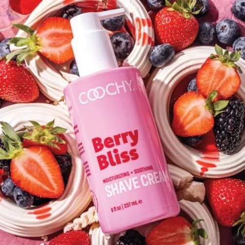 Coochy Shave Cream - Moisturizing Shave Lotion - Gentle Intimate Shaving Cream - For Bikini Area, Underarms, Legs & More - Rash-Free, Hydrating Formula - Berry Bliss - 3.4 oz thumbnail 3