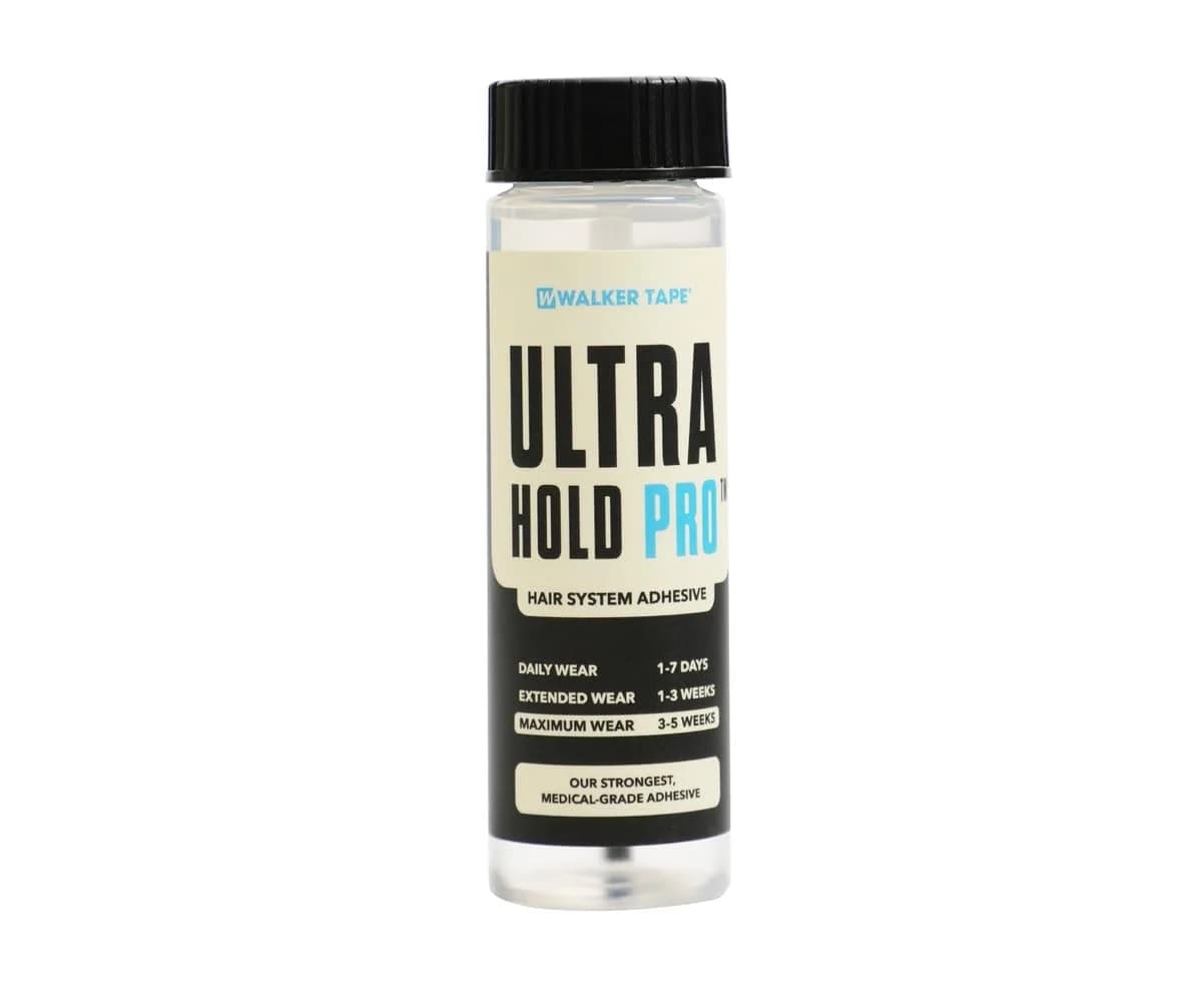 Walker Tape Ultra Hold Pro – Medical-Grade Silicone Adhesive for Hair Systems, Wigs & Toupees – Waterproof, Long-Lasting Bond (16 Fl Oz, Squeeze Bottle) — Ultra Hold Pro - 1.4 Fl Oz, Brush-On