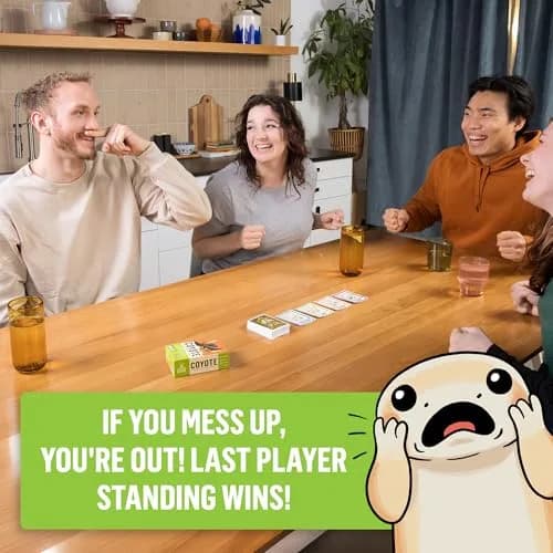Exploding Kittens Coyote Card Game for 3-8 Players | Age 10+ | Fast & Fun Family Game thumbnail 6