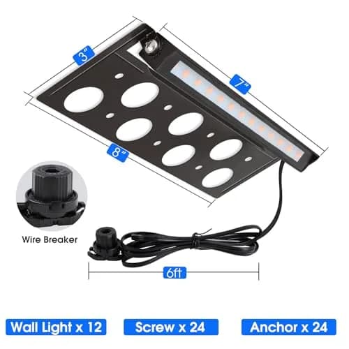 E ENERGETIC LIGHTING 7 Inch Outdoor LED Step Lights | Waterproof Landscape Lighting, 12V-24V AC/DC, 4W, Warm White thumbnail 5