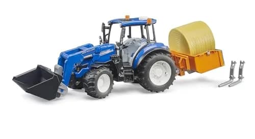 Bruder New Holland T5.120 Tractor with Front Loader | Scale 1:16, Realistic Farm Play thumbnail 1