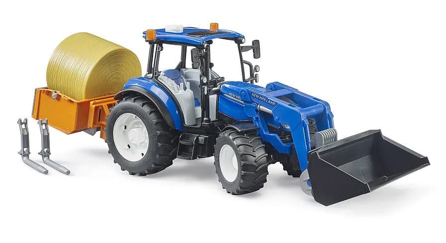 Bruder New Holland T5.120 Tractor with Front Loader | Scale 1:16, Realistic Farm Play thumbnail 2
