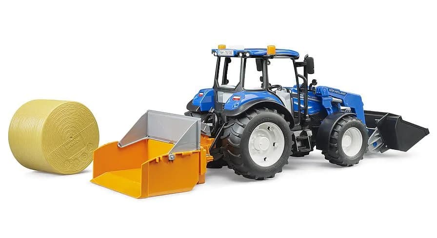Bruder New Holland T5.120 Tractor with Front Loader | Scale 1:16, Realistic Farm Play thumbnail 4