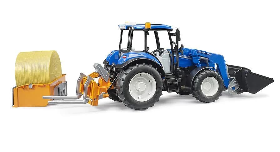Bruder New Holland T5.120 Tractor with Front Loader | Scale 1:16, Realistic Farm Play thumbnail 8